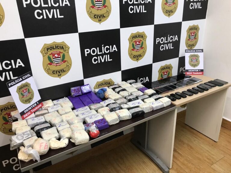 Ninja do tráfico é preso com 18 kg de drogas e celulares em Tremembé