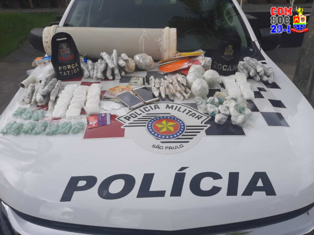 Polícia Militar prende criminosos por tráfico de drogas em Caraguatatuba
