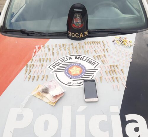Criminoso é preso por tráfico de drogas em Guaratinguetá
