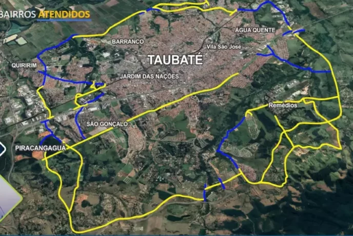 Projeto do novo anel viário de Taubaté