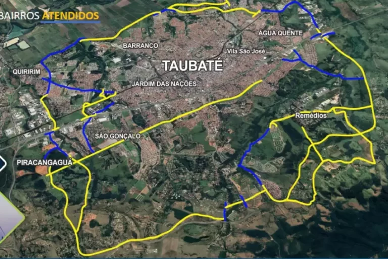 Projeto do novo anel viário de Taubaté
