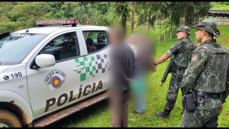 Dois procurados pela justiça são presos pela polícia ambiental em Pindamonhangaba