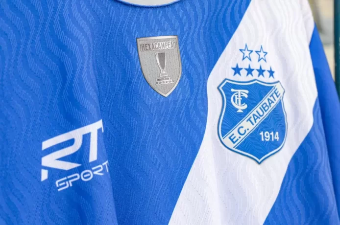 EC Taubaté camisa azul