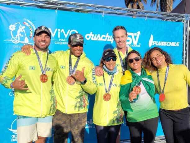 sebastianense conquista prata no Panamericano de Canoa Havaiana no Chile