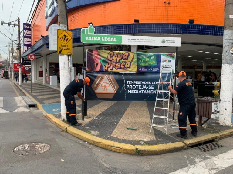 Defesa Civil Pindamonhangaba realiza campanha preventiva das Chuvas de Verão