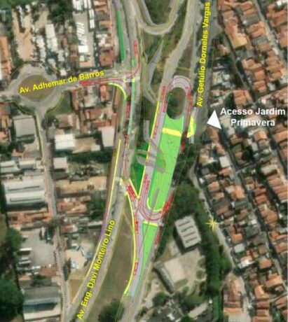 Jacareí publica edital de licitação da obra de remodelação entre avenidas 2