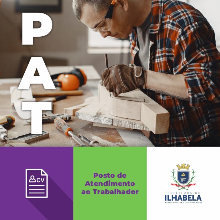 PAT de Ilhabela tem 68 vagas disponíveis