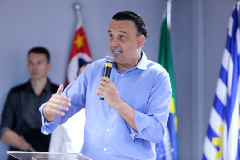 O governador em exercício, Felicio Ramuth, participou da cerimônia - Foto: Adenir Britto/PMSJC