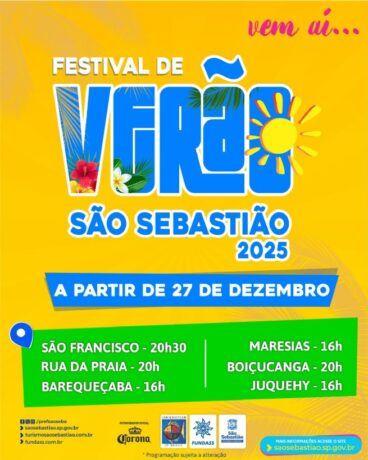 Festival de Verão de São Sebastião 2025 Celebra Artistas Locais