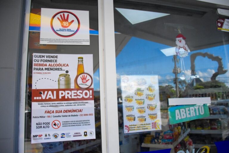 Ilhabela: Campanha Contra Venda de Bebidas Alcoólicas a Menores